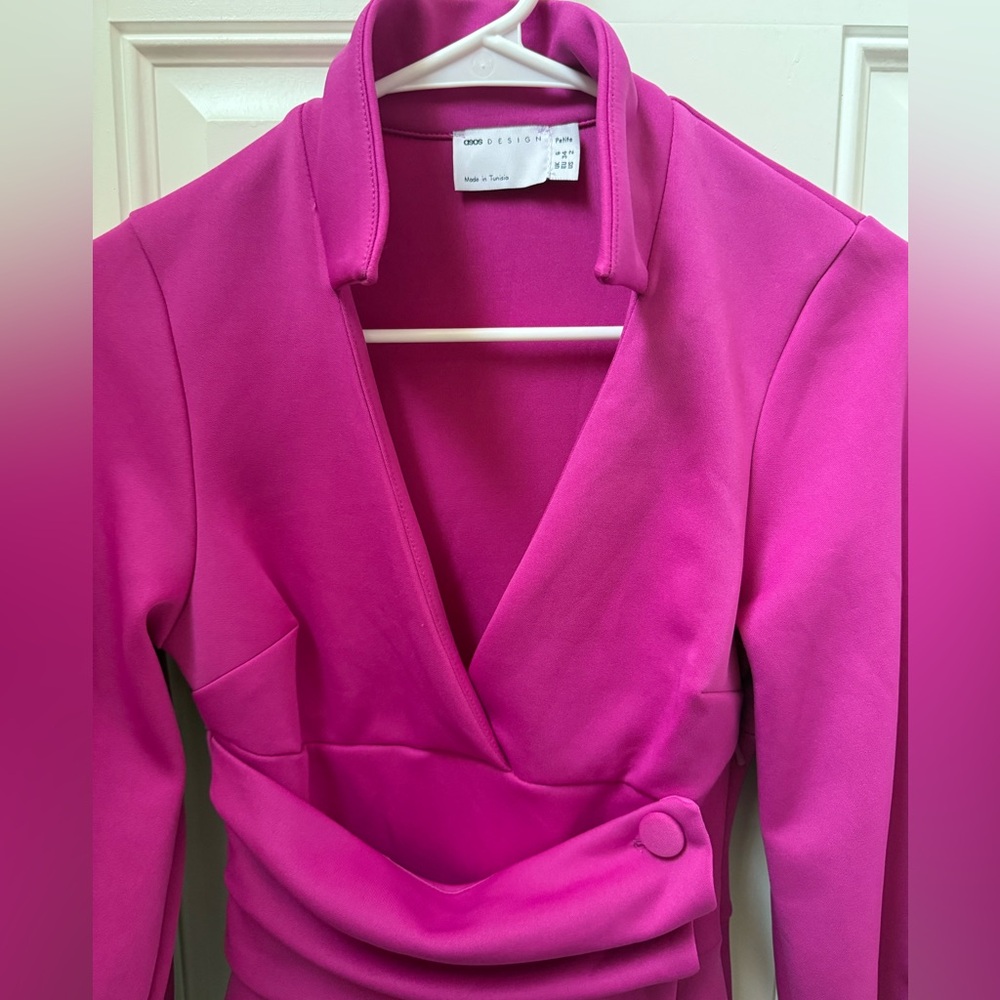 ASOS Petite Fuchsia Mini Dress - Picture 4 of 9